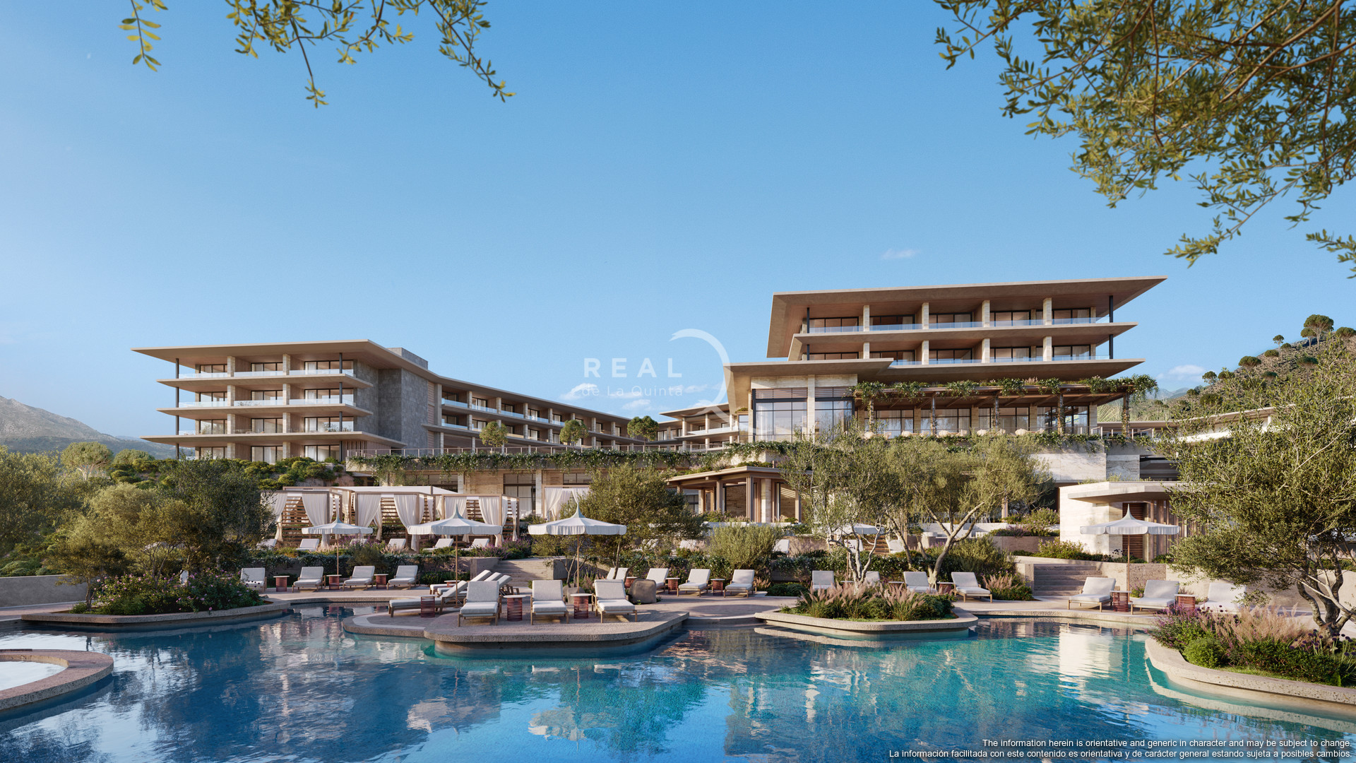 Angsana Real de La Quinta Hotel By Banyan Tree Group - Vista desde la piscina familiar (nivel jardín)