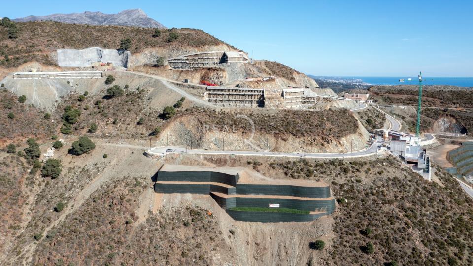 View of retaining wall (left hand)