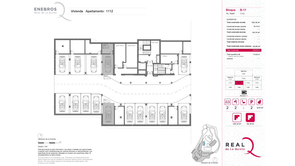 2 parking spaces and storage room