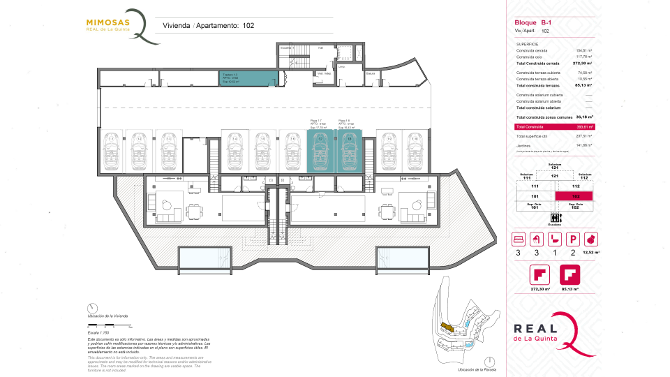 2 Parking Spaces and Storage Room