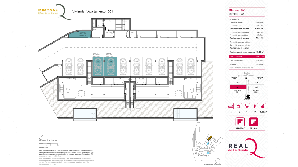 2 Parking Spaces and Storage Room